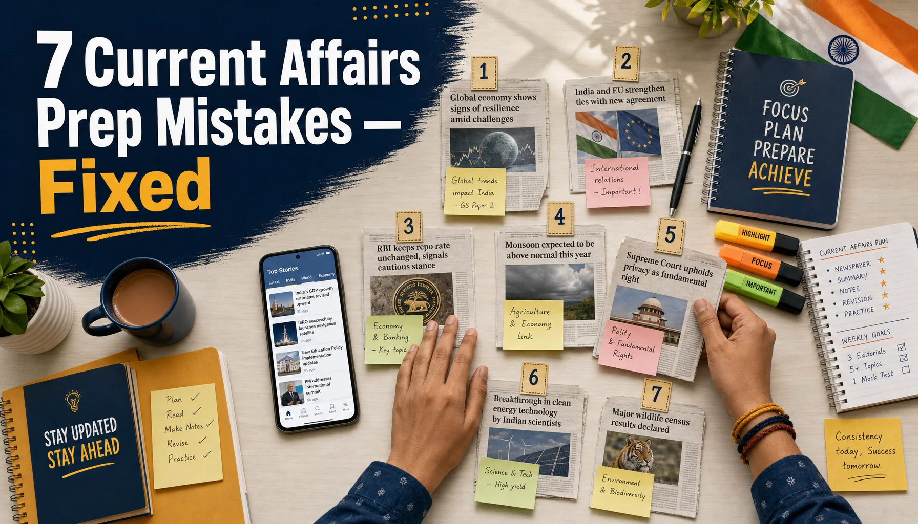 7 Common Mistakes Students Make in Current Affairs Prep (And How to Fix Them)