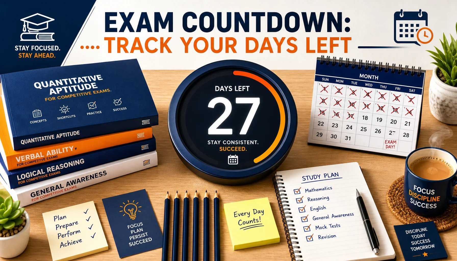 Exam Countdown Timers: Why Tracking Your Days Left Boosts Study Productivity