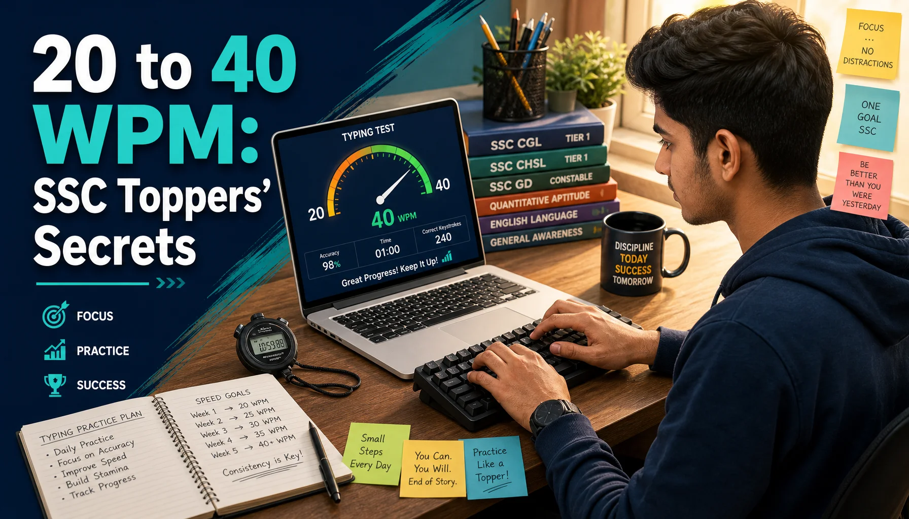From 20 to 40 WPM: Real Success Stories and Strategies from SSC Toppers