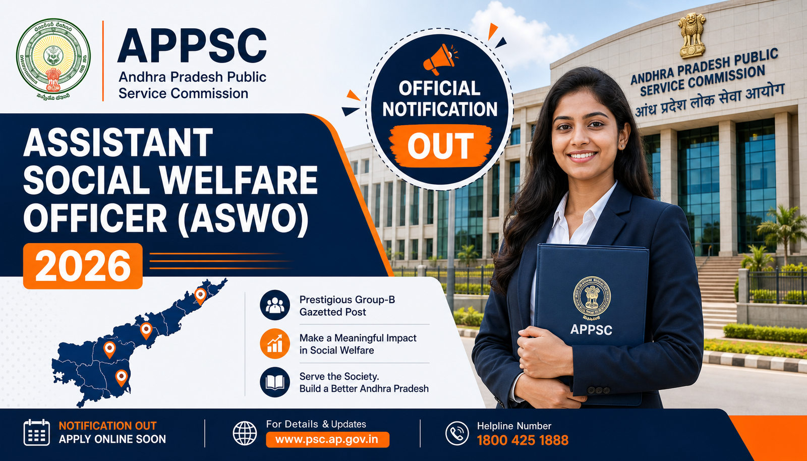 APPSC Assistant Social Welfare Officer (ASWO) Recruitment 2026 — Apply Online, Age Limit, Salary