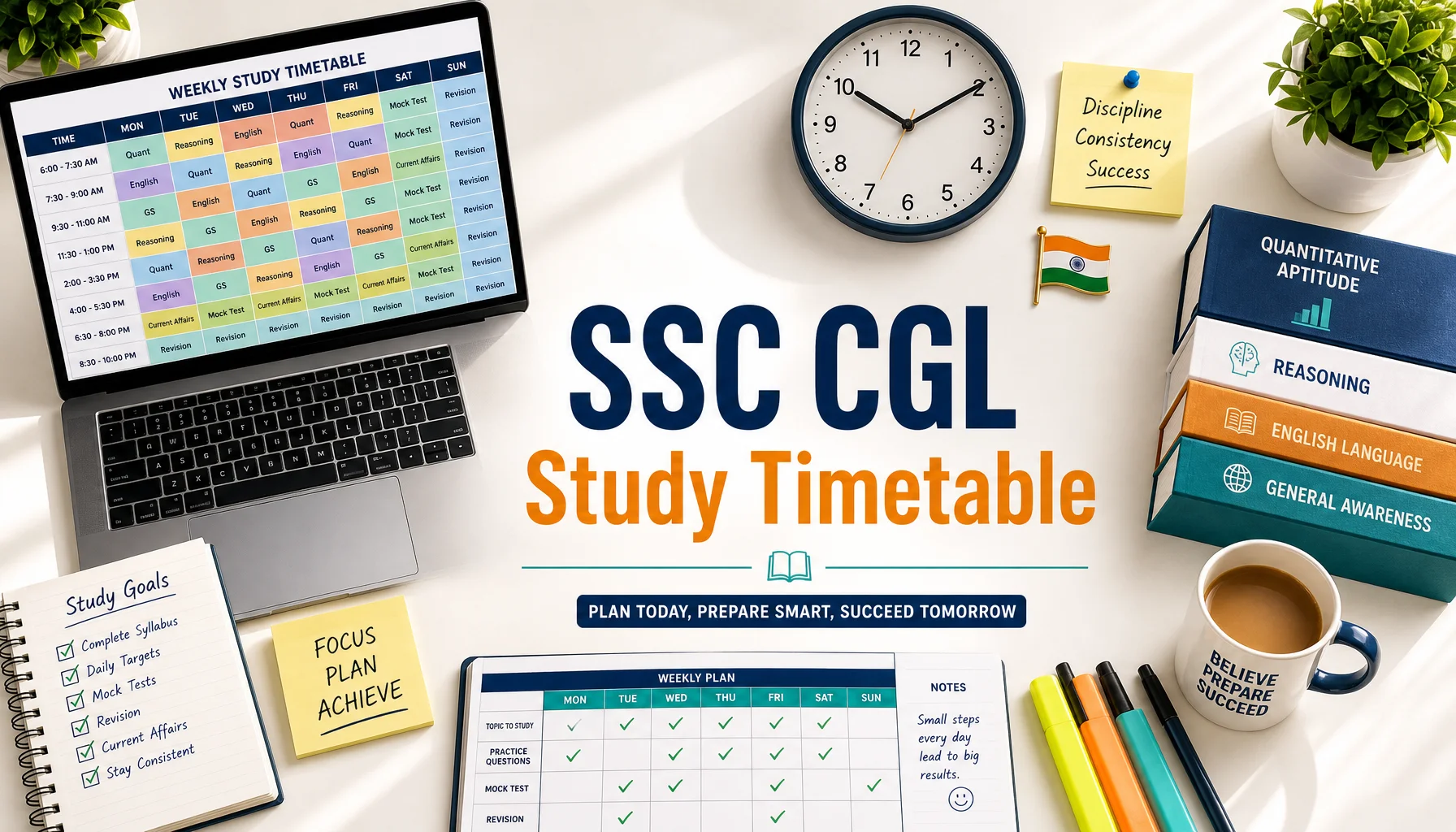 How to Create a Winning SSC CGL Study Timetable for Online Learners